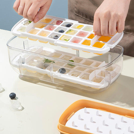 Ice Cube Tray With Storage Box Quick Demould Ice Cube Ice Maker