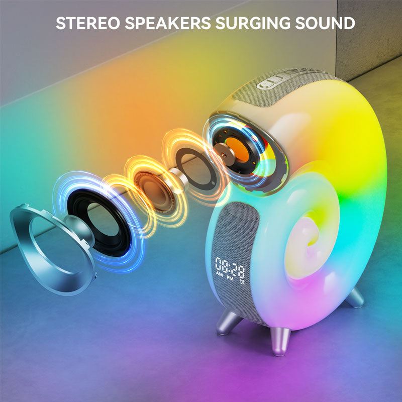 Conch Smart RGB Atmosphere Light Bluetooth Speaker Alarm Clock