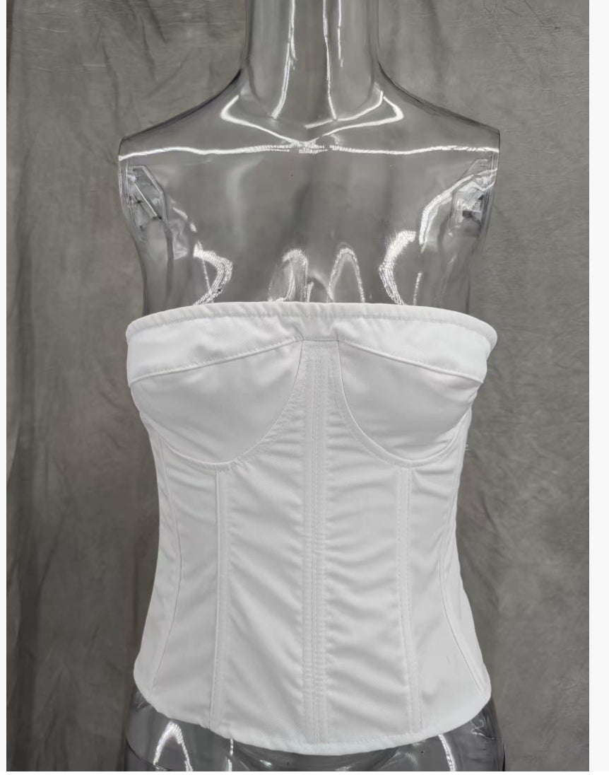 New Strap Adjustable Tube Top Short Skirt Strapless Ball Gown