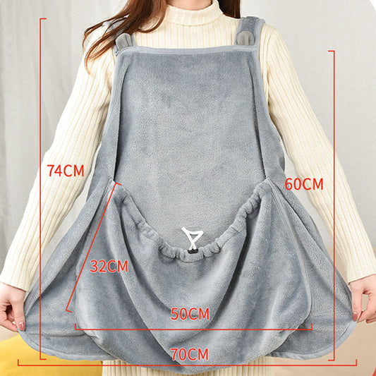 Touch The Cat Clothes Pets Apron Non-stick Anti-grab Soft Plush Camisole