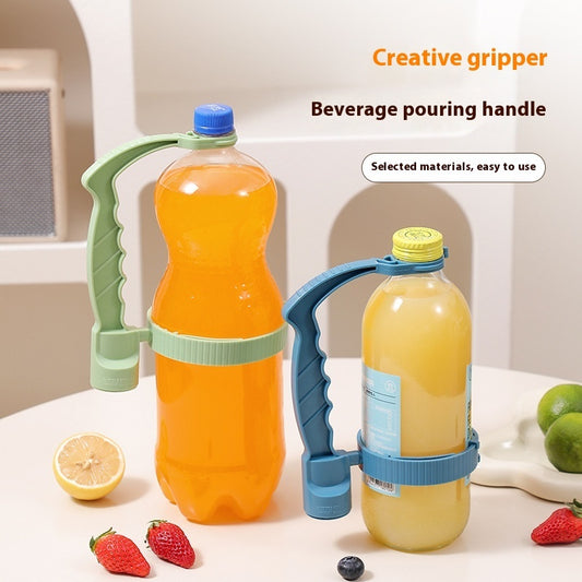 Beverage Bottle Handle Holder Adjustable Pouring Handle Organizer