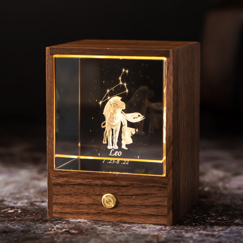 Crystal LED Table Lamp USB Power Decor Constellation