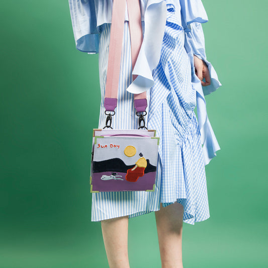 Vintage Velvet Bag Canvas Embroidery Vintage Messenger Bag Women