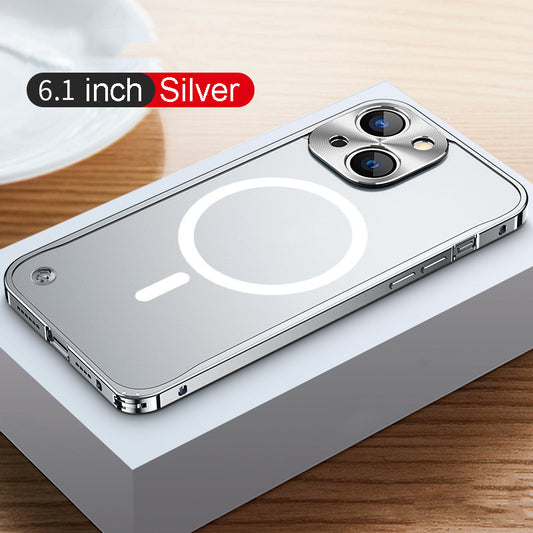 Frosted Translucent Phone Case With Aluminum Metal Frame