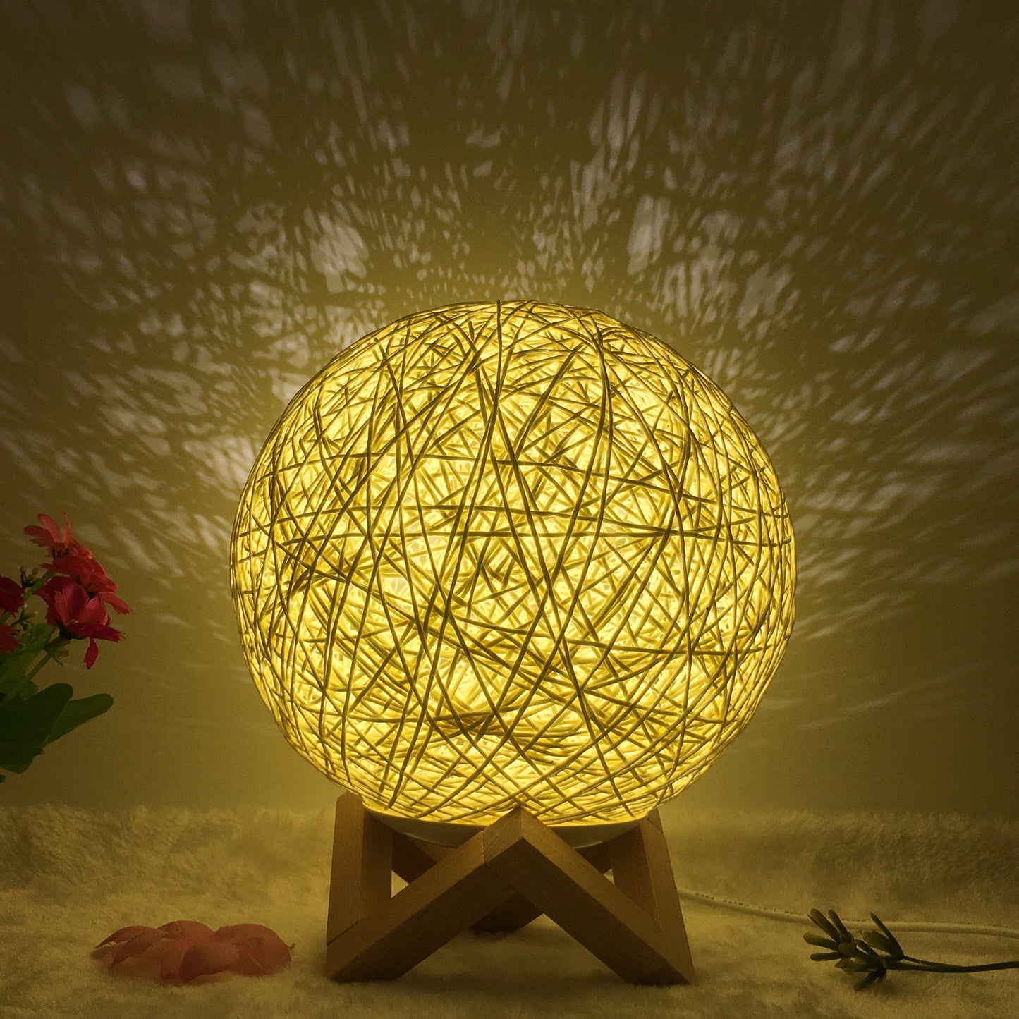 Creative Linen Table Lamp Novel and Unique LED Intelligent
