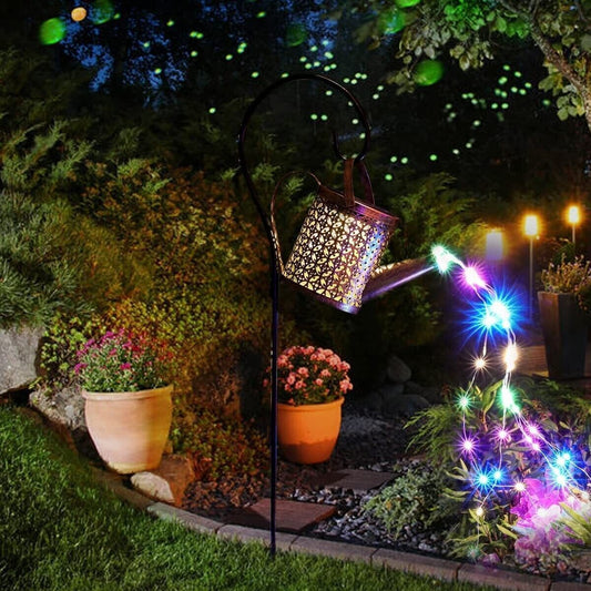 Watering Can Lights, Copper Solar Garden Lights