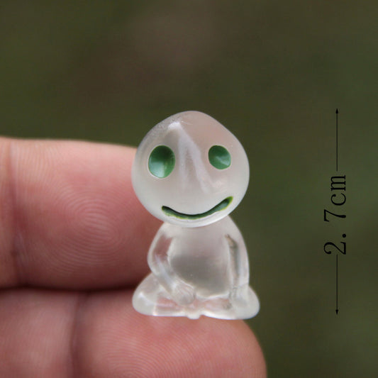 Car Ornament Resin Cute Mini Luminous Decoration Alien Dolls