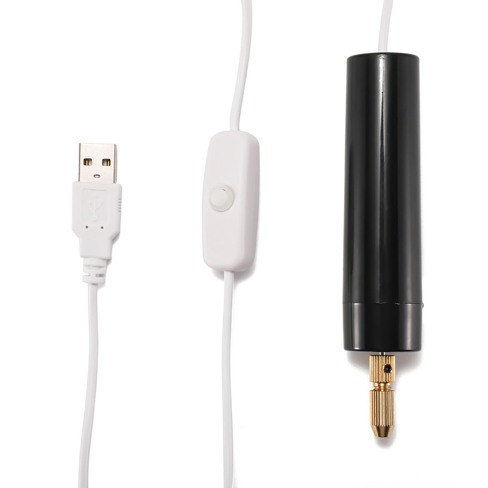 Crystal Epoxy DIY Mini Electric Drill Punch Pen