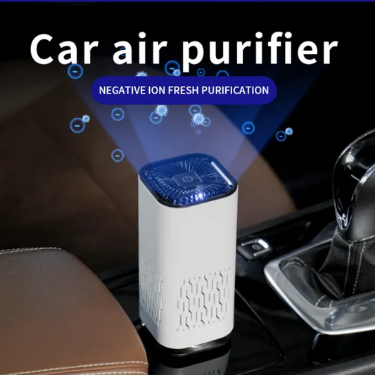 Car Air Purifier Portable Negative Ion Generator Remove Dust Air Freshen