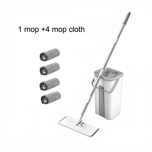 Mop Magic Floor Squeeze Squeeze Mop With Bucket Flat Bucket Rotating