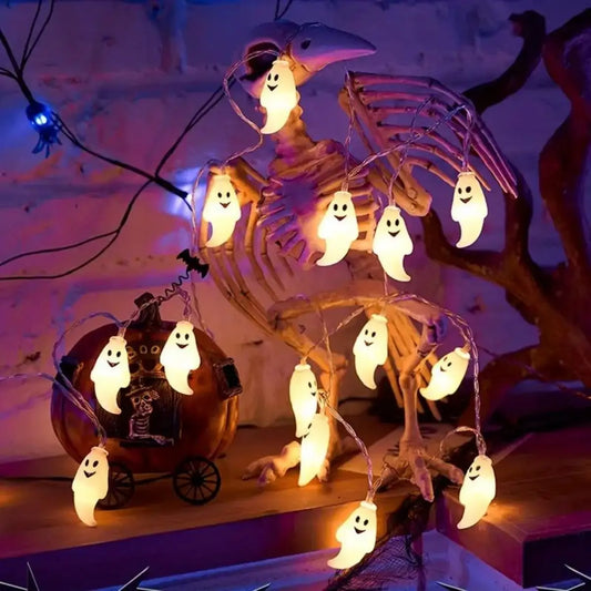 59.06inch 10 Lights, 3m 20 Lights Ghost Halloween Decoration String Lights