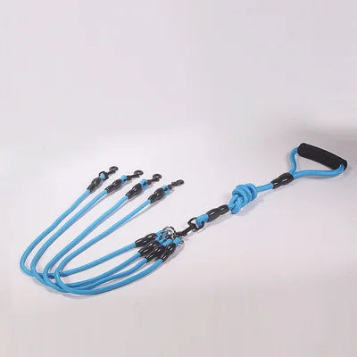 Pet Dog Leash Nylon Rope Double Dual Two Heads Dogs Leash