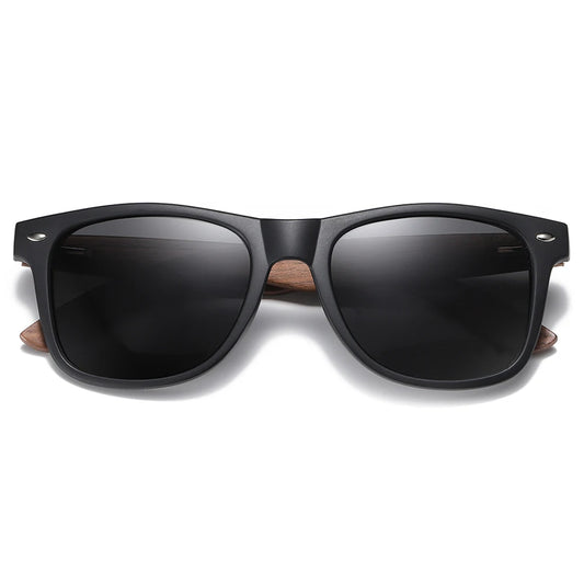 GM Handmade Walnut Wooden Eyewear Polarized Mirror Sunglasses