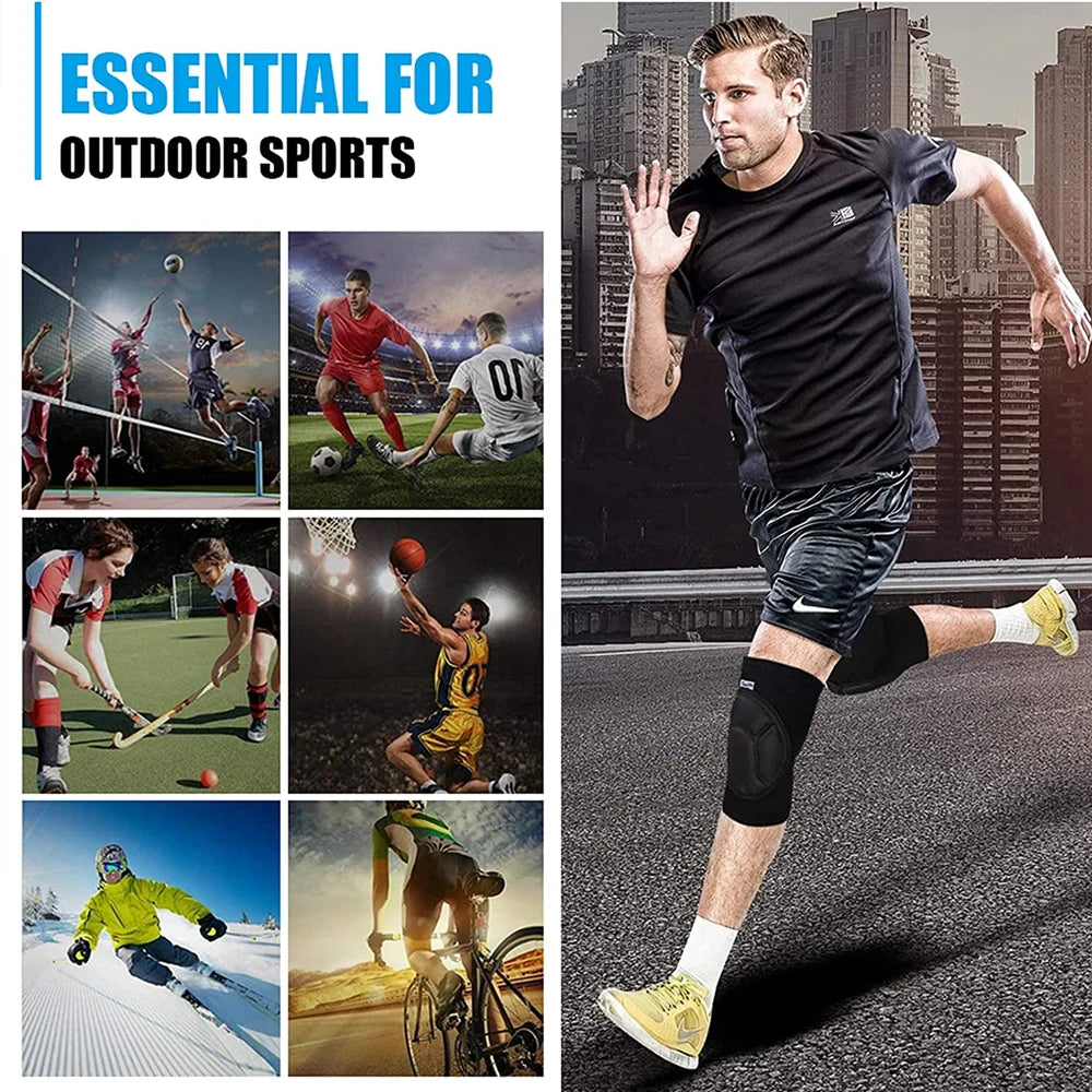 1Pair Thicked Football Volleyball Extreme Sports Ski Knee Pads