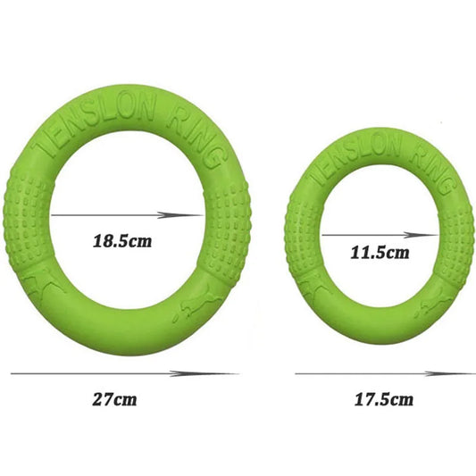 Pet Flying Discs EVA Training Ring Puller Resistant Bite