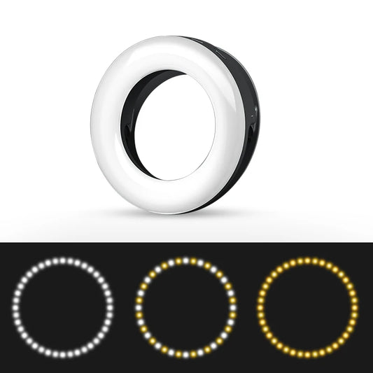 Portable LED Selfie Ring Light Flash