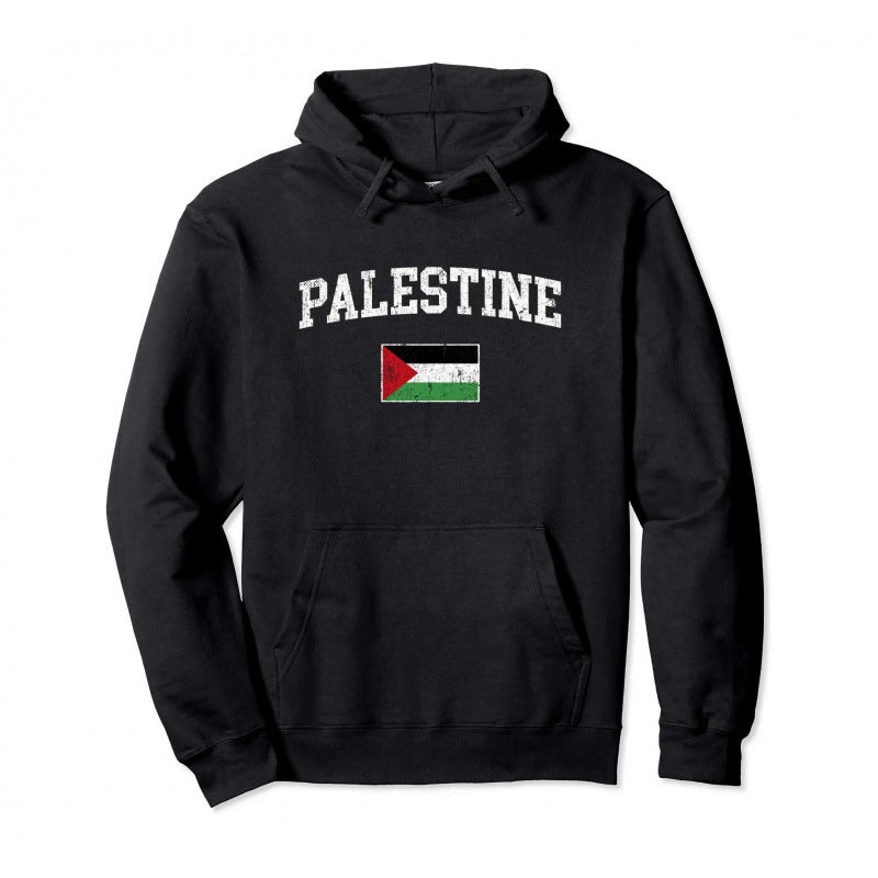 Cotton Palestine Pullover Hoodie Warm Hoodie Fashion Hip Hop