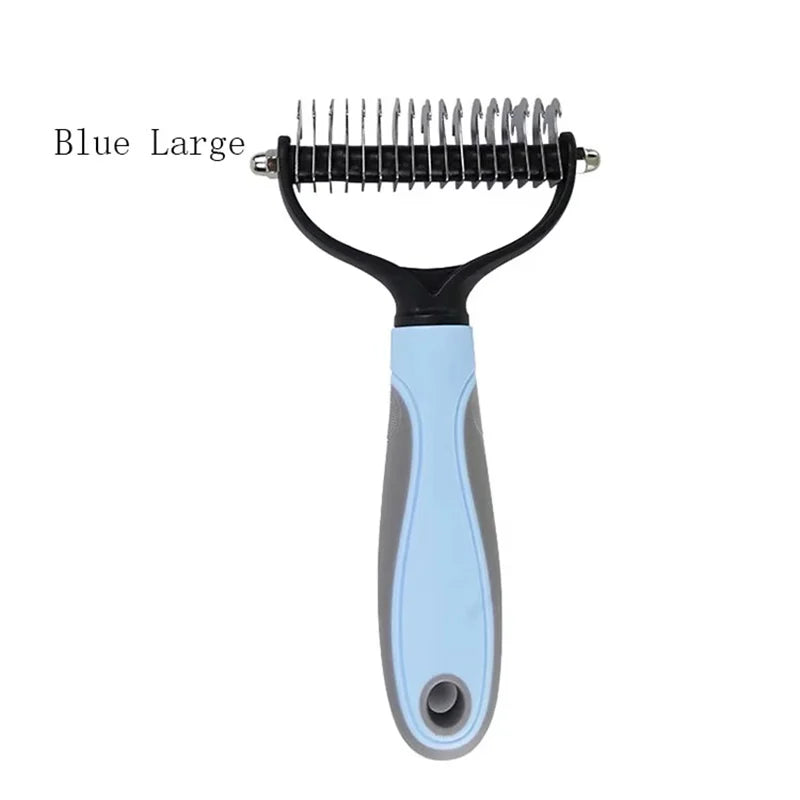Double Sided Pet Grooming Comb Stainless Steel Dematting