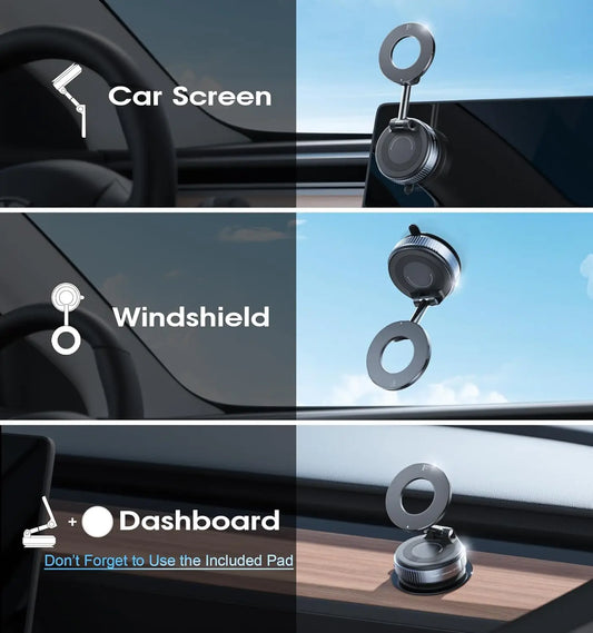 Strong Magnetic Car Phone Holder Foldable 360° Adjustable