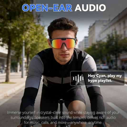 AI Smart Glasses ChatGPT 1200P Camera 30MP Anti-shake