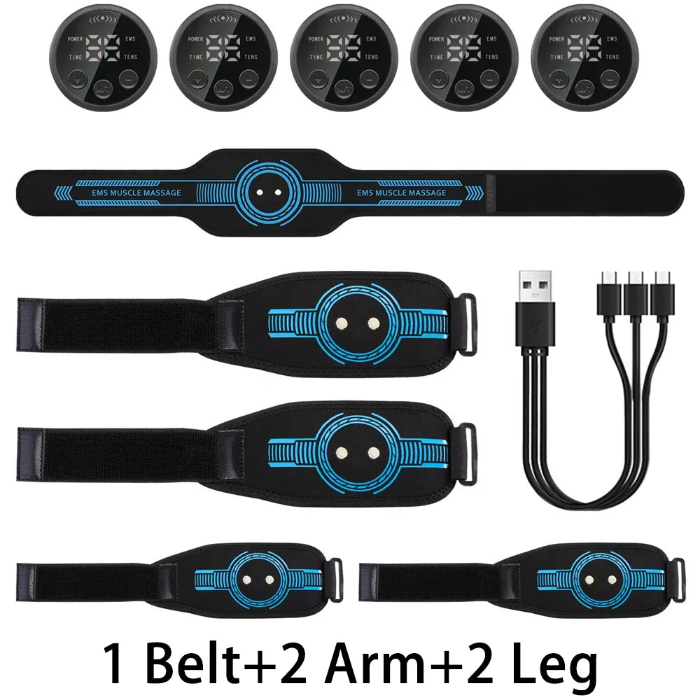 Intelligent EMS Belt Massage Set Full Body Muscle Stimulation