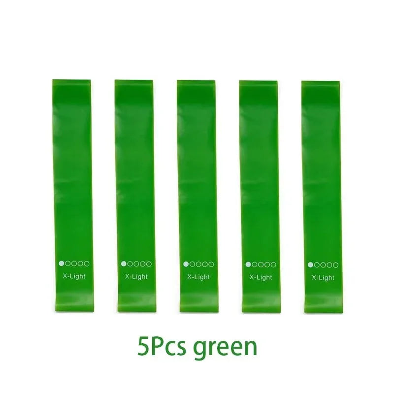 5 Levels Portable Fitness Rubber Resistance Bands