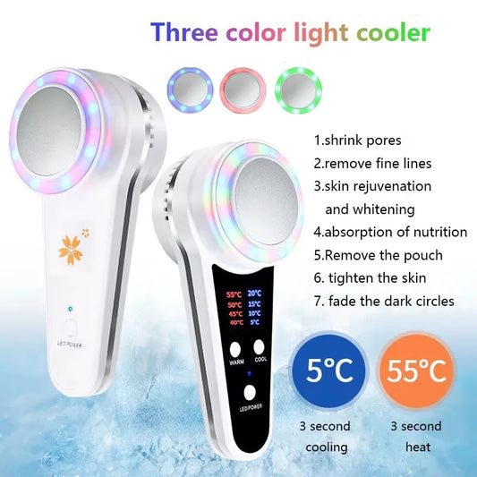 Hot Cold Hammer Cryotherapy Face Care Device Blue Photon