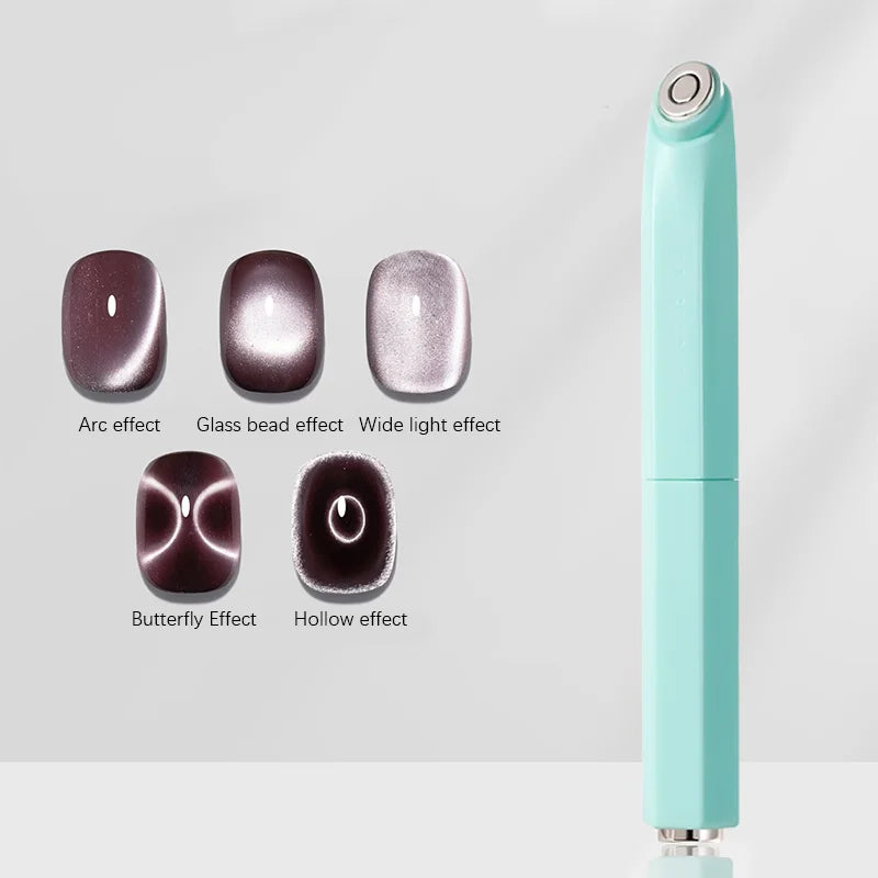 3-In-1 Aperture Shape Cat Eye Nail Art Magnet Tool