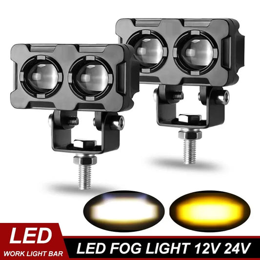 1PCS Motorcycle LED Fog Lights ATV Driving Fog Light
