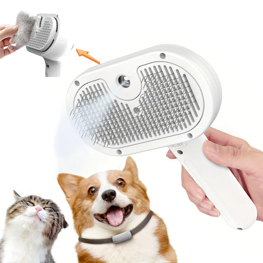 Pet Spray Grooming Comb Steamy Floating Hair Removal