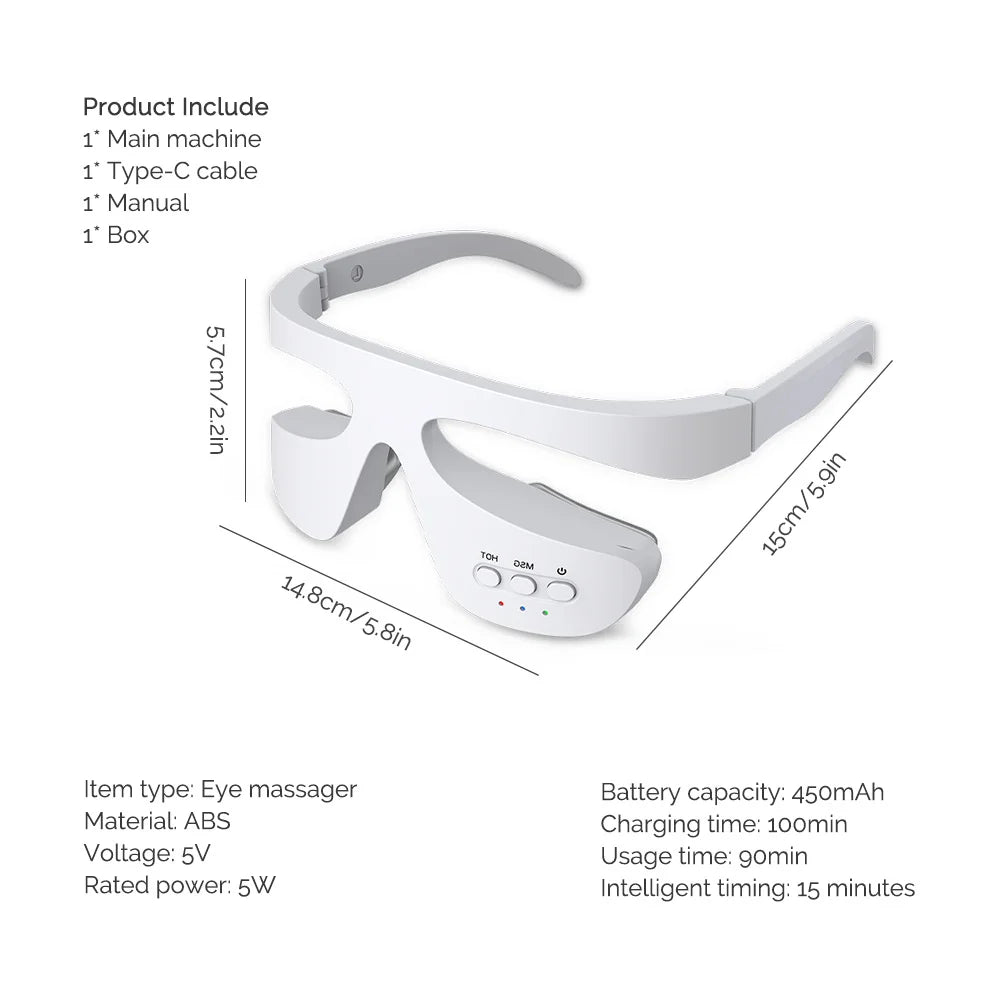 Electric Eye Massager Red Light Relieves Eye Fatigue