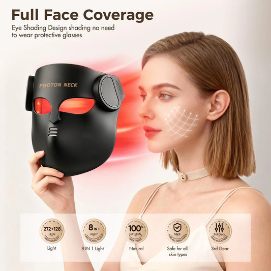Red Light Therapy 8 Colors LED Face Mask