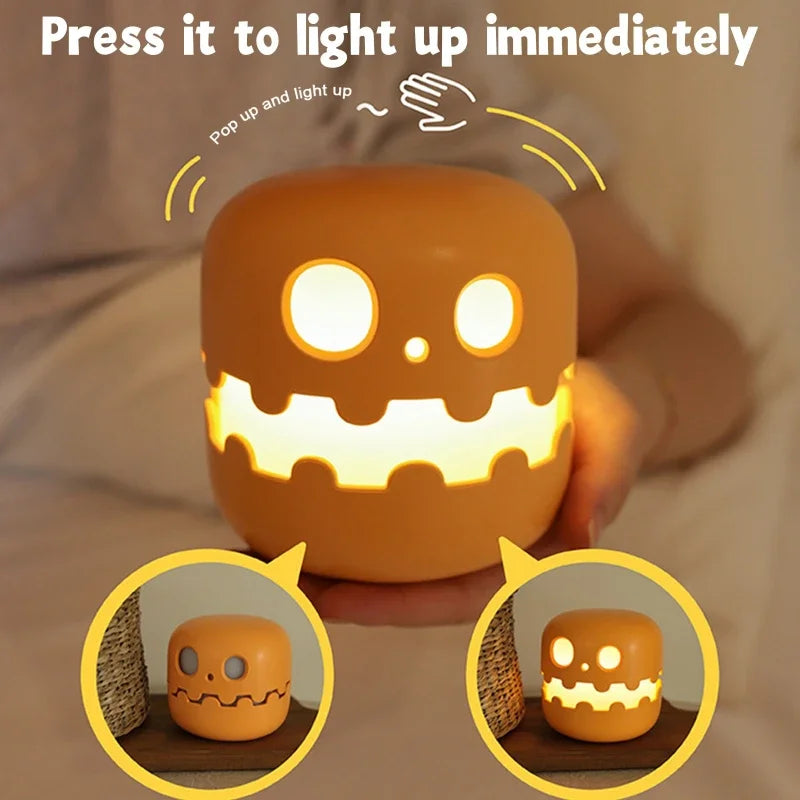 Halloween Pumpkins Lamp Creative Collapsibles Night Light