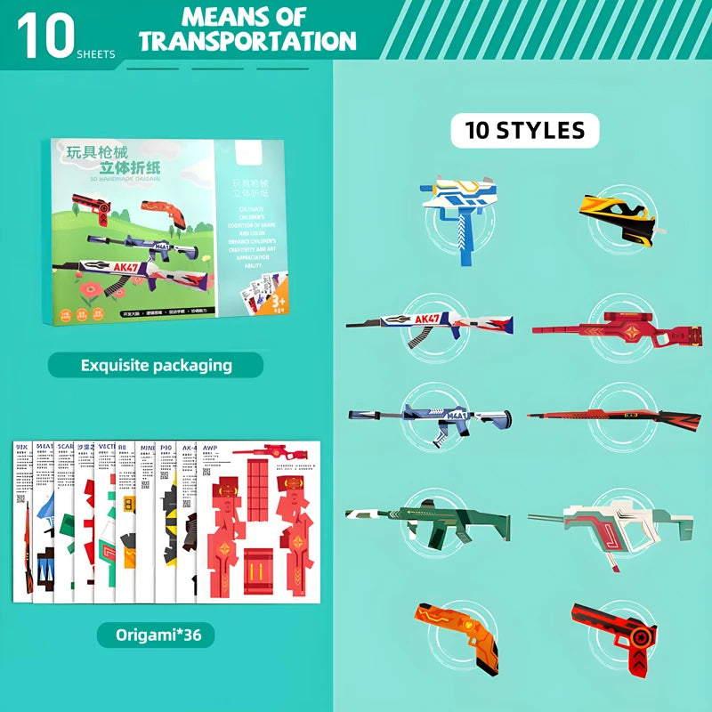 10/36/37 Sheets Origami Kit DIY Origami Paper Art Craft