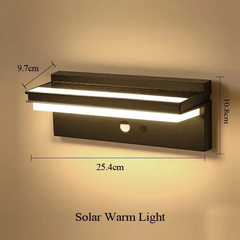 Solar Power Wall Lamp IPX5 Waterproof Garden Lights