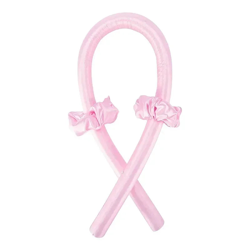 Woman Heatless Curling Rod Headband Lazy Hair Curler
