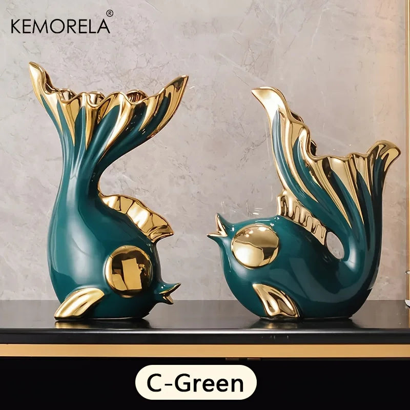 Ceramics Statue Exquisite Home Decor Modern Abstract Art Statue