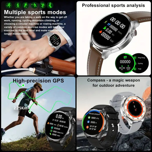 New GPS SmartWatch BluetoothCall IP68 Waterproof Men Women