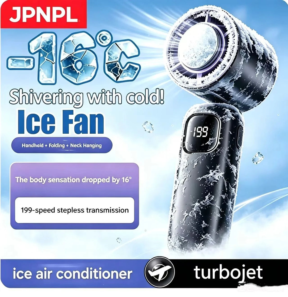 8000mAh USB Hanging Neck Fan Portable Bladeless