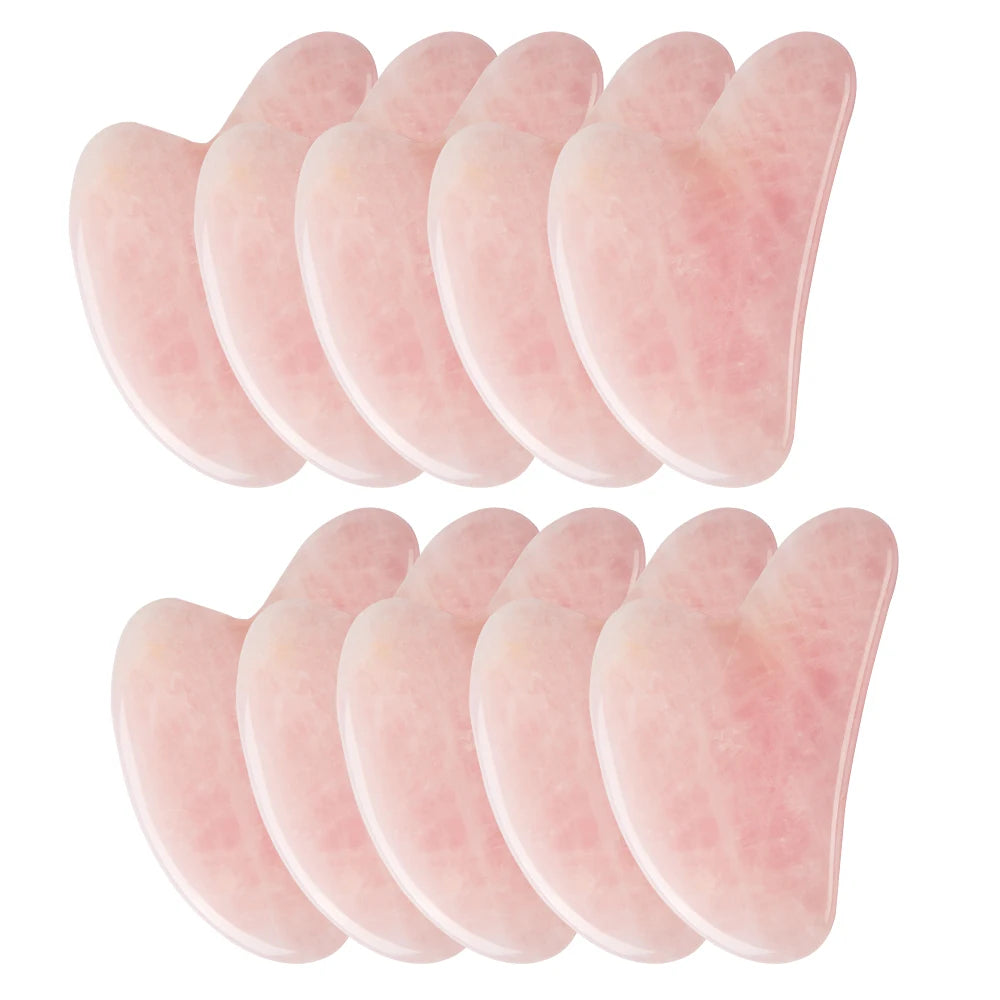 Rose Quartz Gua Sha For Face Massager Skin scraping GuaSha Lifting