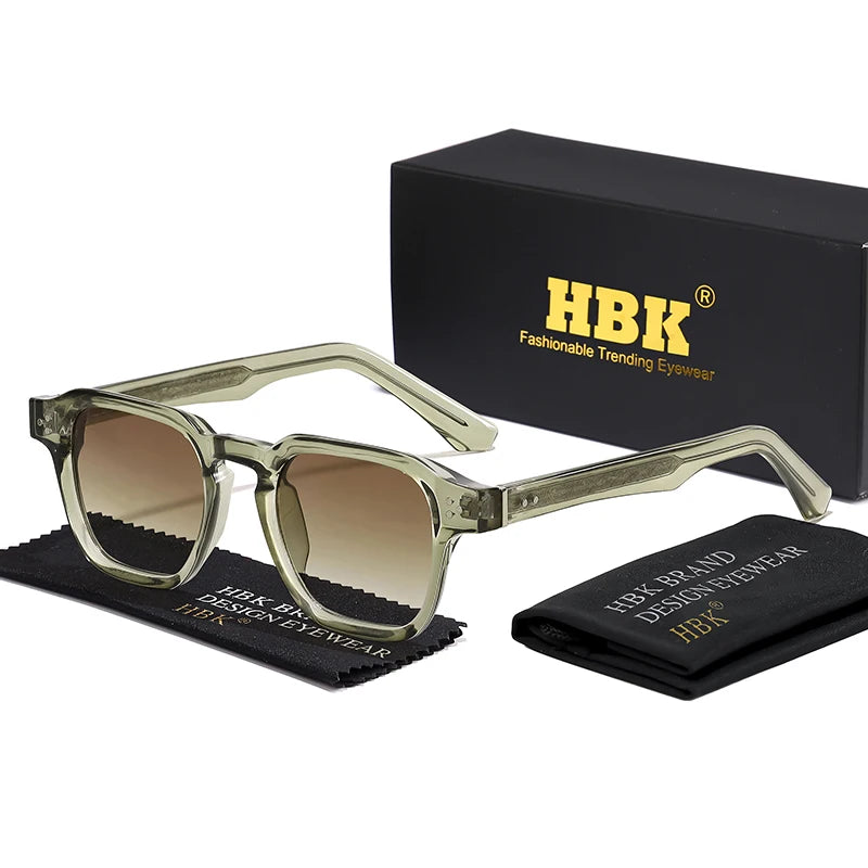 HBK New Fashion Sunglasses men Vintage Square