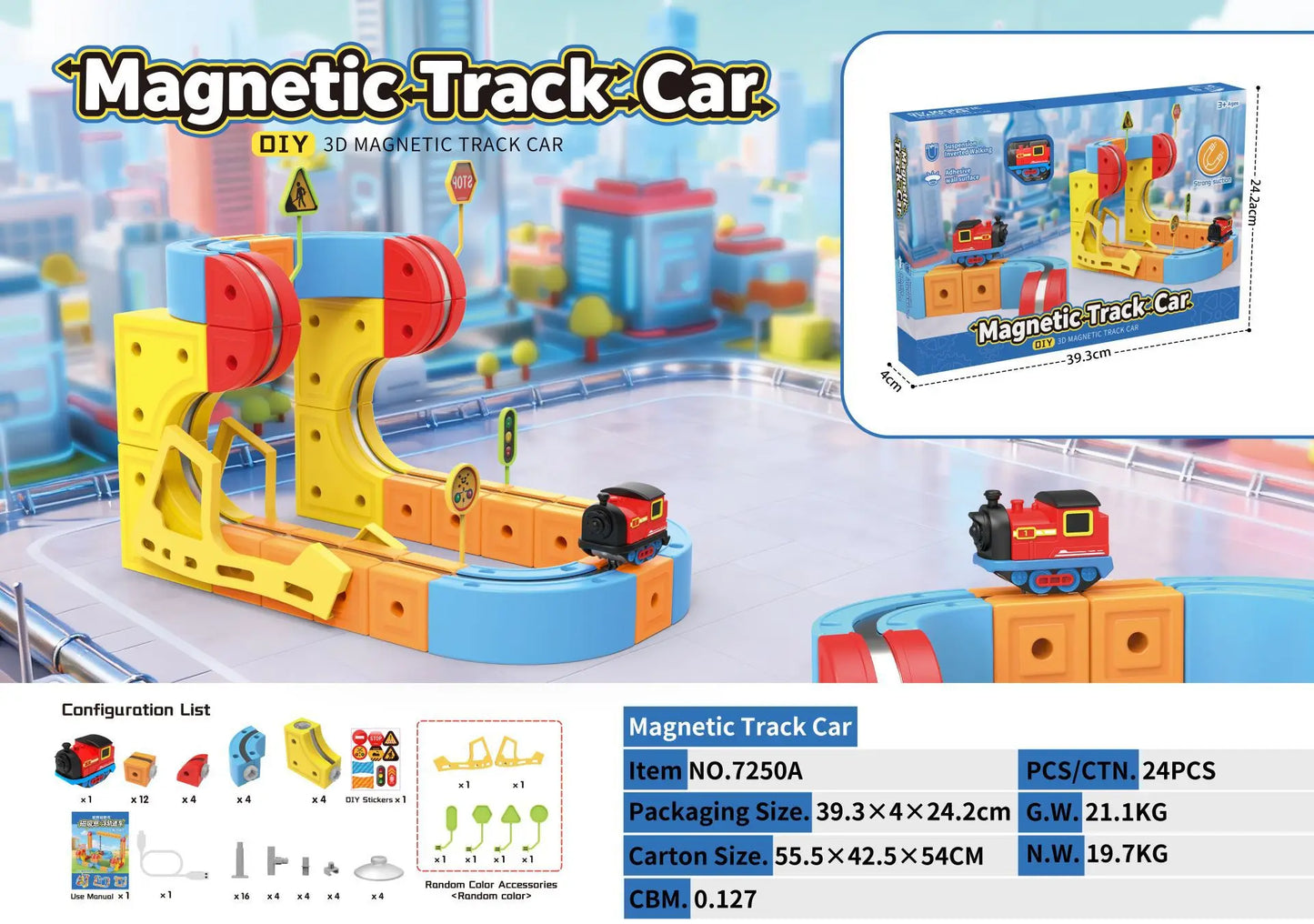 Electric Magnetic Levitation Train Set for Kids - Anti-Gravity