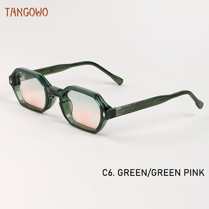 TANGOWO New Fashion Polygon Punk Sunglasses Luxury Brand
