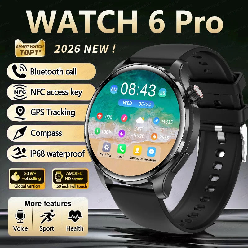 New GPS SmartWatch BluetoothCall IP68 Waterproof Men Women
