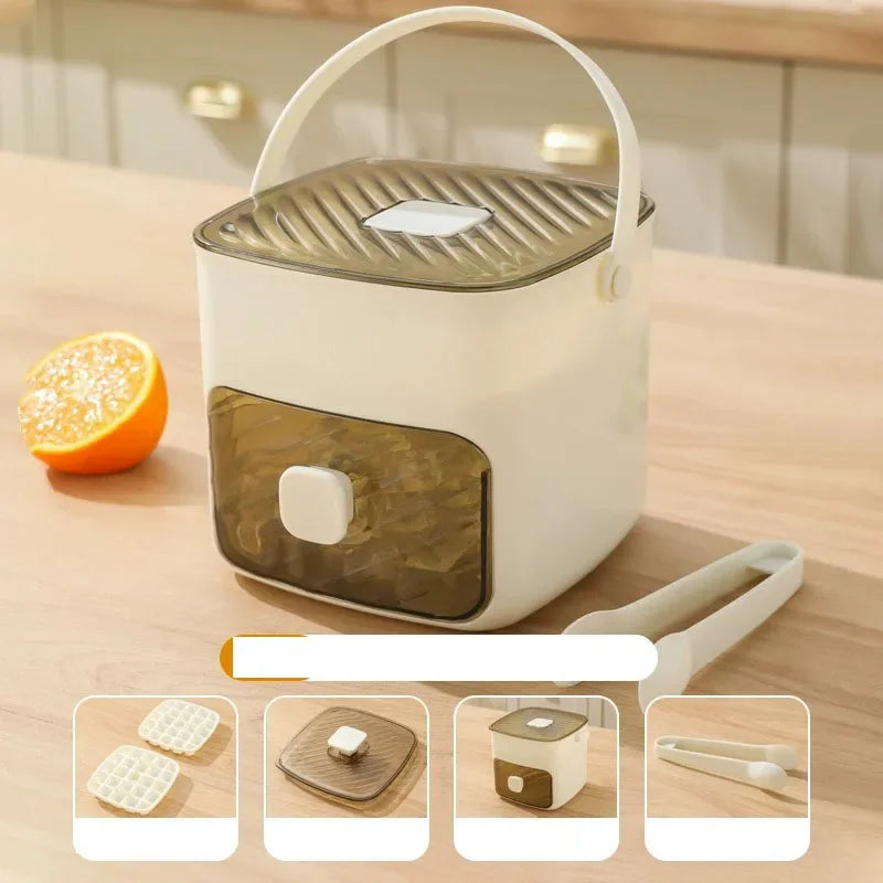 48 Grid Ice Cube Mold Reusable Refrigerator Ice Maker One-touch