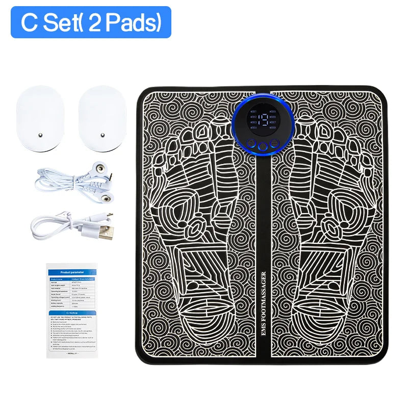 Electric EMS Foot Massager Pad Relief Pain Massage Mat