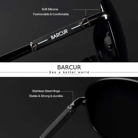 Men Sunglasses Pilot Polarized Sun glasses