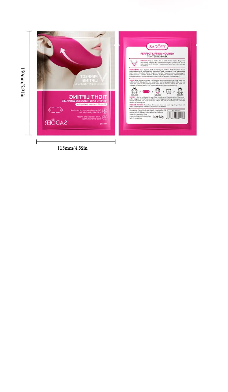 V-Shape Firming Face-lift Slimming Mask Removal