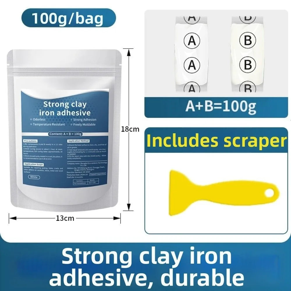 New White Metal Repair Putty Strong Bond Hole Filling