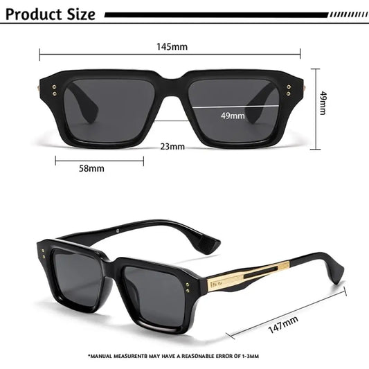 New Men's Square Sunglasses Premium PC Frame Eyewear